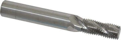Scientific Cutting Tools - 9/16-18 UNF, 0.45" Cutting Diam, 4 Flute, Solid Carbide Helical Flute Thread Mill - Internal/External Thread, 1.078" LOC, 3-1/2" OAL, 1/2" Shank Diam - Eagle Tool & Supply