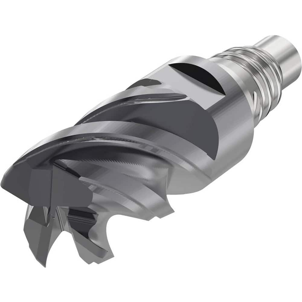 Corner Radius & Corner Chamfer End Mill Heads; Mill Diameter (mm): 10.00; Mill Diameter (Decimal Inch): 0.3937; Length of Cut (mm): 12.0000; Connection Type: E10; Overall Length (mm): 29.9000; Centercutting: Yes; Corner Radius (mm): 2.50; Minimum Helix An