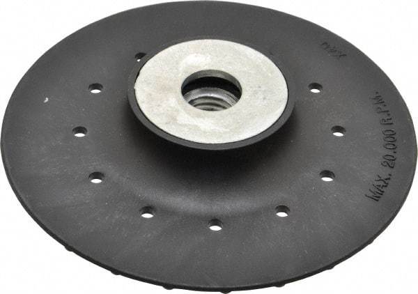 Value Collection - 4-1/2" Diam Locking Nut Disc Backing Pad - Hard Density, 20,000 RPM - Eagle Tool & Supply