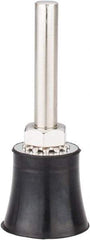 Value Collection - 1" Diam Quick-Change Type R Disc Backing Pad - 1/4" Shank Diam, Medium Density, 30,000 RPM - Eagle Tool & Supply