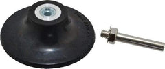 Value Collection - 3" Diam Quick-Change Type R Disc Backing Pad - 1/4" Shank Diam, Medium Density, 20,000 RPM - Eagle Tool & Supply