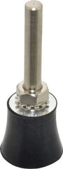 Value Collection - 1" Diam Quick-Change Type S Disc Backing Pad - 1/4" Shank Diam, Medium Density, 30,000 RPM, Screw On Compatible - Eagle Tool & Supply