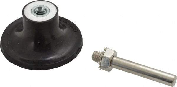 Value Collection - 2" Diam Quick-Change Type S Disc Backing Pad - 1/4" Shank Diam, Medium Density, 30,000 RPM - Eagle Tool & Supply