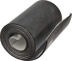 Made in USA - 60" Long, 6" Wide, 1/8" Thick, Buna-N Rubber Foam Sheet - 50 to 60 Durometer, Black, -20 to 180°F, 2,500 psi Tensile Strength, Adhesive Backing, Stock Length - Eagle Tool & Supply