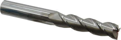 Accupro - 3/4", 2" LOC, 3/4" Shank Diam, 6" OAL, 3 Flute, Solid Carbide Square End Mill - Single End, Uncoated, Spiral Flute, 40° Helix, Centercutting, Right Hand Cut, Right Hand Flute - Eagle Tool & Supply