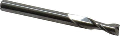 Kyocera - 3/16", 9/16" LOC, 3/16" Shank Diam, 2" OAL, 2 Flute, Solid Carbide Square End Mill - Single End, Uncoated, Spiral Flute, Centercutting, Right Hand Cut, Right Hand Flute, Series 1610 - Eagle Tool & Supply