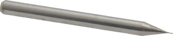 Kyocera - 0.01", 0.03" LOC, 1/8" Shank Diam, 1-1/2" OAL, 4 Flute, Solid Carbide Square End Mill - Single End, Uncoated, Spiral Flute, 30° Helix, Centercutting, Right Hand Cut, Right Hand Flute, Series 1810 - Eagle Tool & Supply
