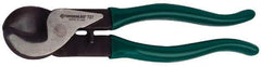 Greenlee - 9-1/4" OAL, 1 AWG Capacity, Cable Cutter - Plastic Coated Handle - Eagle Tool & Supply