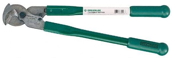 Greenlee - 18" OAL, 350 MCM Capacity, Cable Cutter - Rubber Handle - Eagle Tool & Supply