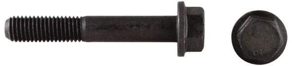 Value Collection - 1/2-13 UNC, 1" Length Under Head, Hex Drive Flange Bolt - 1" Thread Length, Grade 8 Alloy Steel, Smooth Flange, Phosphate & Oil Finish - Eagle Tool & Supply
