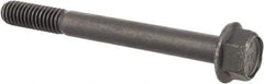 Value Collection - 5/16-18 UNC, 3" Length Under Head, Hex Drive Flange Bolt - 7/8" Thread Length, Grade 8 Alloy Steel, Smooth Flange, Phosphate & Oil Finish - Eagle Tool & Supply
