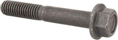 Value Collection - 3/8-16 UNC, 2-1/2" Length Under Head, Hex Drive Flange Bolt - 1" Thread Length, Grade 8 Alloy Steel, Smooth Flange, Phosphate & Oil Finish - Eagle Tool & Supply