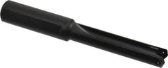 Allied Machine and Engineering - Series 0.5, 39/64 to 11/16" Diam, 3/4" Diam Straight Shank, Straight Flute Spade Drill - 2-1/2" Max Depth, 3-27/64" Body Length, 5-11/16" OAL, Standard Length, Through Coolant - Eagle Tool & Supply