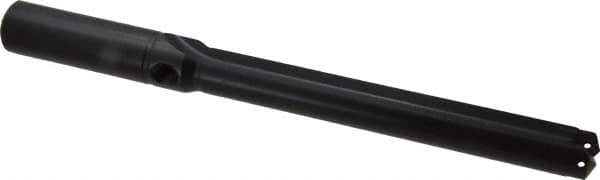 Allied Machine and Engineering - Series 1.5, 55/64 to 15/16" Diam, 1" Diam Straight Shank, Straight Flute Spade Drill - 6-5/8" Max Depth, 8-1/64" Body Length, 10-7/8" OAL, Standard Length, Through Coolant - Eagle Tool & Supply
