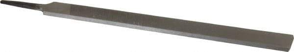 Value Collection - 12" Long, Second Cut, Hand American-Pattern File - Double Cut, 9/32" Overall Thickness, Tang - Eagle Tool & Supply