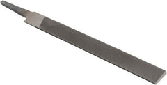 Value Collection - 6" Long, Second Cut, Knife American-Pattern File - Double Cut, 5/32" Overall Thickness, Tang - Eagle Tool & Supply