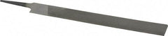 Value Collection - 8" Long, Second Cut, Knife American-Pattern File - Double Cut, 3/16" Overall Thickness, Tang - Eagle Tool & Supply