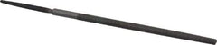 Value Collection - 4" Long, Smooth Cut, Round American-Pattern File - Double Cut, Tang - Eagle Tool & Supply