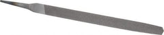 Value Collection - 8" Long, Second Cut, Triangle American-Pattern File - Double Cut, Tang - Eagle Tool & Supply