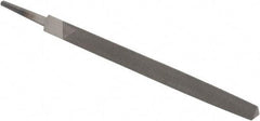 Value Collection - 6" Long, Smooth Cut, Triangle American-Pattern File - Double Cut, Tang - Eagle Tool & Supply