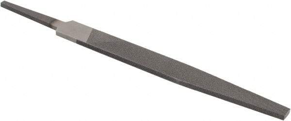 Value Collection - 4" Long, Smooth Cut, Warding American-Pattern File - Double Cut, 3/64" Overall Thickness, Tang - Eagle Tool & Supply