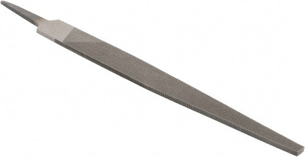 Value Collection - 8" Long, Smooth Cut, Warding American-Pattern File - Eagle Tool & Supply