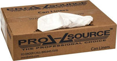 PRO-SOURCE - 0.7 mil Thick, Heavy-Duty Trash Bags - 24" Wide x 31" High, White - Eagle Tool & Supply