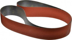 3M - 2-1/2" Wide x 72" OAL, 80 Grit, Ceramic Abrasive Belt - Ceramic, Medium, Coated, YF Weighted Cloth Backing, Wet/Dry, Series 777F - Eagle Tool & Supply