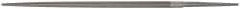 Grobet - 8" Standard Precision Swiss Pattern Round File - Double Cut, 5/16" Width Diam, With Tang - Eagle Tool & Supply