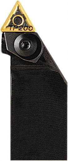 Seco - PTTN, Left Hand Cut, 60° Lead Angle, 25mm Shank Height x 25mm Shank Width, Negative Rake Indexable Turning Toolholder - 150mm OAL, TNM..1604.. Insert Compatibility, Series Pin & Wedge - Eagle Tool & Supply