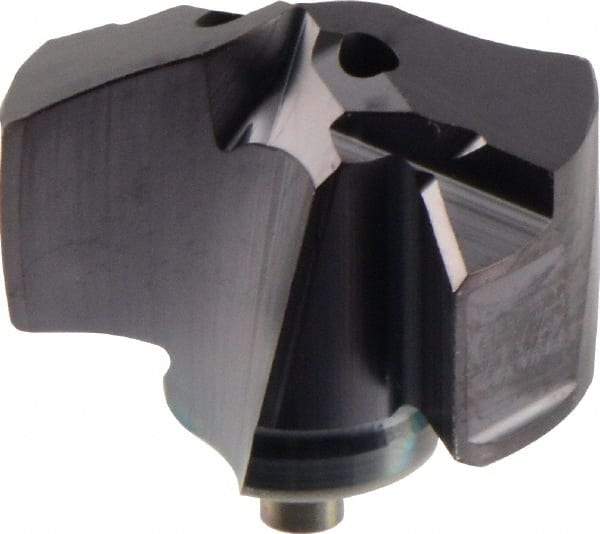 Seco - Series SD400, 17mm Diam 140° Replaceable Drill Tip - Carbide, Uncoated, Through Coolant - Eagle Tool & Supply