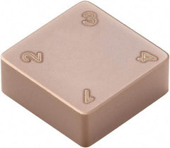 Seco - SNMN222 Grade CBN400C PCBN Turning Insert - TiSiN Finish, 90° Square, 1/4" Inscr Circle, 1/8" Thick, 1/32" Corner Radius - Eagle Tool & Supply
