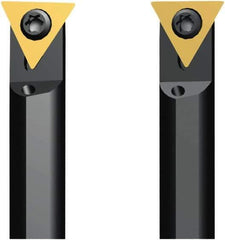 Seco - 8.8mm Min Bore Diam, 80mm OAL, 8mm Shank Diam, A-STLD Indexable Boring Bar - 11.2mm Max Bore Depth, TDAB 06T0.. Insert, Screw Holding Method - Eagle Tool & Supply