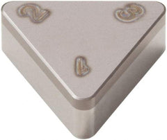 Seco - TNGN223 LF Grade CBN200 PCBN Turning Insert - Uncoated, 60° Triangle, 1/4" Inscr Circle, 1/8" Thick, 3/64" Corner Radius - Eagle Tool & Supply