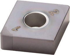 Seco - CNGA433 WZ Grade CBN060K PCBN Turning Insert - TiSiAlN Finish, 80° Diamond, 1/2" Inscr Circle, 3/16" Thick, 3/64" Corner Radius - Eagle Tool & Supply