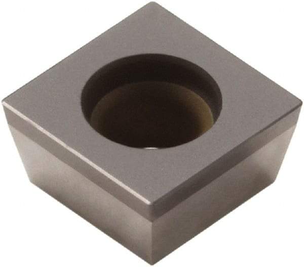 Seco - SCGW32.51 Grade CBN200 PCBN Turning Insert - Uncoated, 90° Square, 3/8" Inscr Circle, 5/32" Thick, 1/64" Corner Radius - Eagle Tool & Supply
