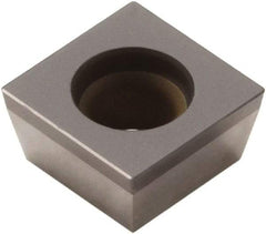 Seco - SCGW32.52 Grade CBN200 PCBN Turning Insert - Uncoated, 90° Square, 3/8" Inscr Circle, 5/32" Thick, 1/32" Corner Radius - Eagle Tool & Supply