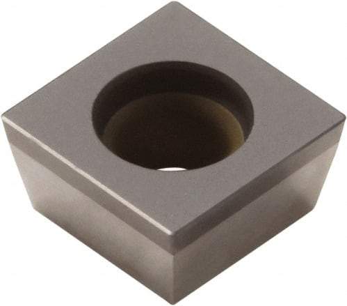 Seco - SPGW1.820.5 Grade CBN200 PCBN Turning Insert - Uncoated, 90° Square, 7/32" Inscr Circle, 1/8" Thick, 0.008" Corner Radius - Eagle Tool & Supply