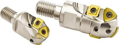 Seco - 24.99mm Cut Diam, 26.01mm Max Depth of Cut, Indexable Ball Nose End Mill - 45.01mm Head Length, M12 Modular Connection, R218.19 Toolholder, 218.19 125, SPMX 0903 Insert - Eagle Tool & Supply