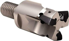 Seco - 94° Lead Angle, 12mm Min Cut Diam, 2.5mm Max Depth of Cut, Indexable Chamfer and Angle End Mill - 3 Inserts, XO.. 06.. Insert Style, Through Coolant, Modular Connection - Eagle Tool & Supply
