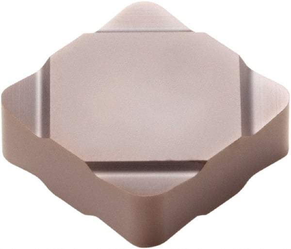 Seco - SNGF322 Grade CBN400C PCBN Turning Insert - TiSiN Finish, 90° Square, 3/8" Inscr Circle, 1/8" Thick, 1/32" Corner Radius - Eagle Tool & Supply