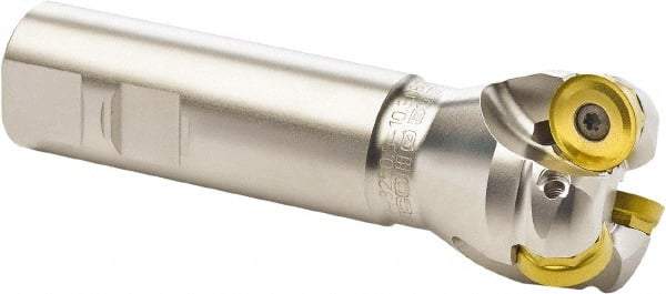 Seco - 50mm Cutting Diam, 32mm Shank Diam, 10mm Max Depth of Cut, Straight Shank Indexable Copy End Mill - 3 Inserts, RP.. 2006 Insert, R217.29 Toolholder - Eagle Tool & Supply