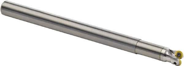 Seco - 10mm Cutting Diam, 10mm Shank Diam, 2.5mm Max Depth of Cut, Straight Shank Indexable Copy End Mill - 2 Inserts, RDH.. 0501 Insert, R217.29 Toolholder, Carbide - Eagle Tool & Supply