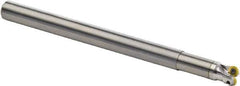 Seco - 10mm Cutting Diam, 10mm Shank Diam, 2.5mm Max Depth of Cut, Straight Shank Indexable Copy End Mill - 2 Inserts, RDH.. 0501 Insert, R217.29 Toolholder, Carbide - Eagle Tool & Supply