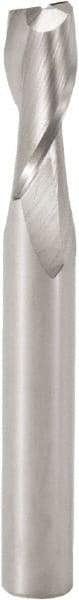 Seco - 8mm, 20mm LOC, 8mm Shank Diam, 70mm OAL, 2 Flute, Solid Carbide Square End Mill - Single End, Uncoated, Spiral Flute, 30° Helix, Centercutting, Right Hand Cut, Right Hand Flute, Series J93 - Eagle Tool & Supply