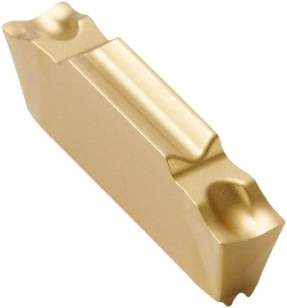 Seco - LCMF, 0.118" Cutting Width, CP500 Grade, Double End Multi-Directional Turning Insert - TiAlN, TiN Coated - Eagle Tool & Supply