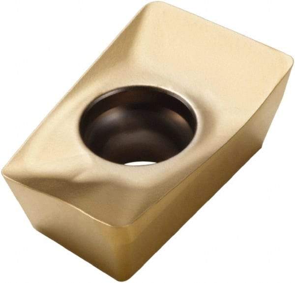 Seco - XOEX120408 M07 Grade MP3000 Carbide Milling Insert - TiAlN Finish, 0.199" Thick, 0.031" Corner Radius - Eagle Tool & Supply