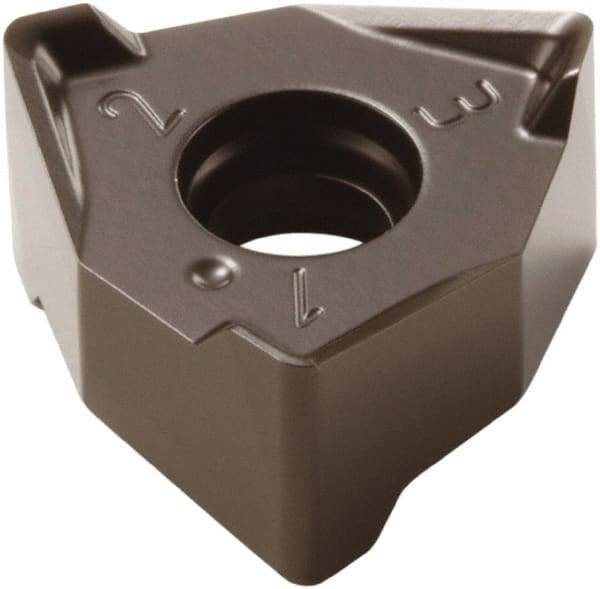 Seco - XNEX080608 M08 Grade T350M Carbide Milling Insert - TiCN/Al2O3 Finish, 1/4" Thick, 0.491" Inscribed Circle - Eagle Tool & Supply