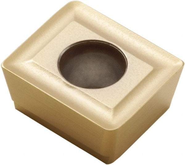 Seco - ACET150612 M11 Grade F40M Carbide Milling Insert - TiAlN/TiN Finish, 1/4" Thick, 0.047" Corner Radius - Eagle Tool & Supply
