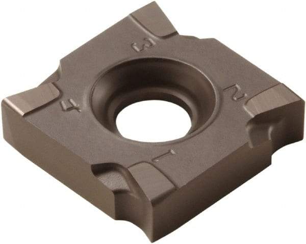 Seco - SNHQ110208 M07 Grade MM4500 Carbide Milling Insert - TiCN/Al2O3 Finish, 0.092" Thick, 0.433" Inscribed Circle, 0.031" Corner Radius - Eagle Tool & Supply